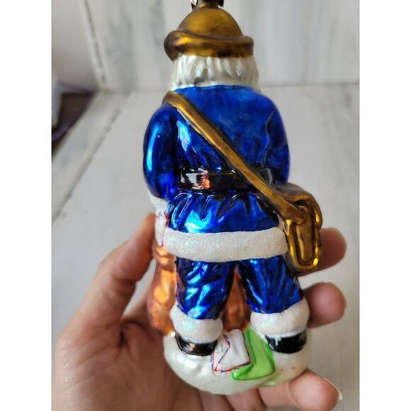Radko merry mailman Santa mail carrier post office ornament glass vintage - Picture 3 of 7